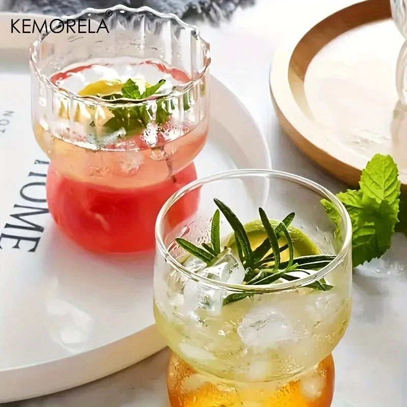 Crystal Clear Glass Tumbler Set | Heat-resistant Drinkware for Home and Office