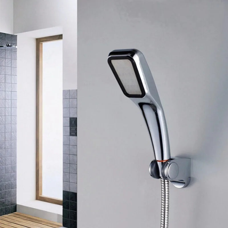 Afralia™ 300-Hole ABS Chrome Square Rainfall Shower Head for High Pressure Handheld Showers