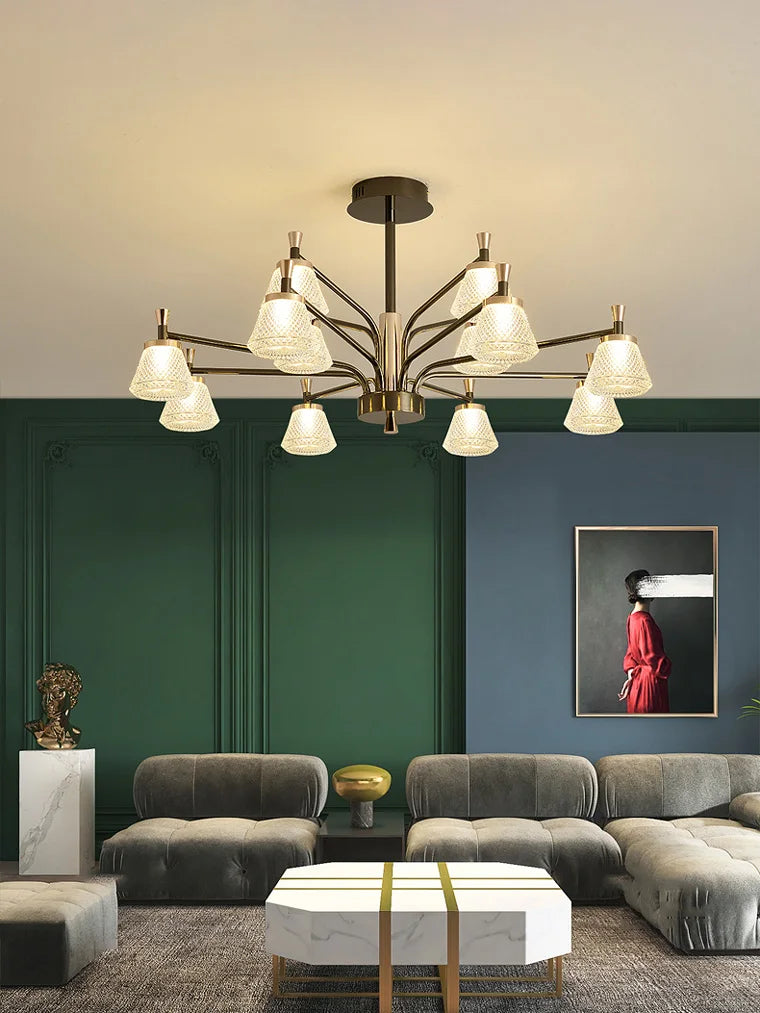 Afralia™ Nordic Chandeliers: Elegant Ceiling Hanging Lamps for Living Room, Dining Table & Bedrooms