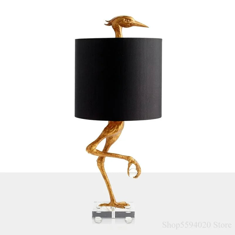 Afralia™ Creative Ostrich Table Lamp for Modern Home Decor in Living Room and Bedroom
