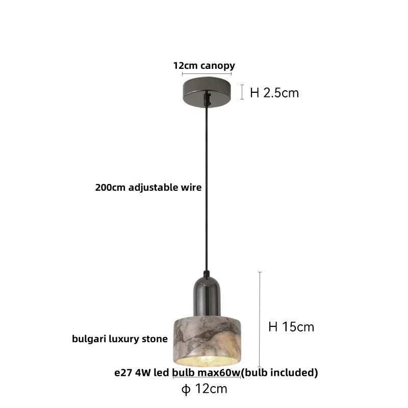 Afralia™ Copper Yellow LED Pendant Light Fixture for Dining Room and Kitchen