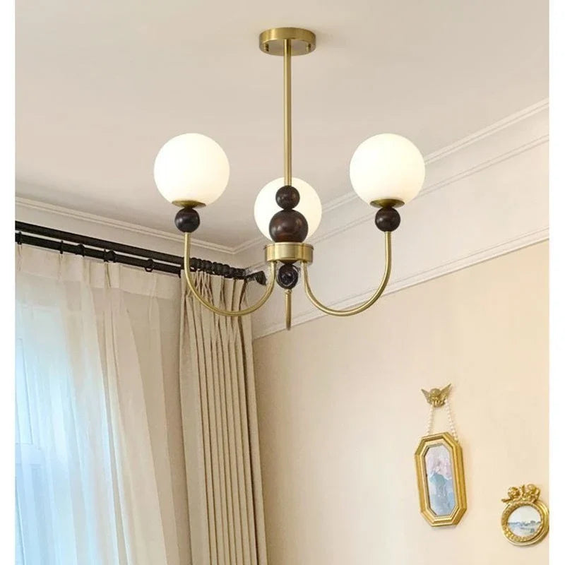 Afralia™ Vintage Chandelier Wind Lamp for Living Room, Study - French Medieval Style