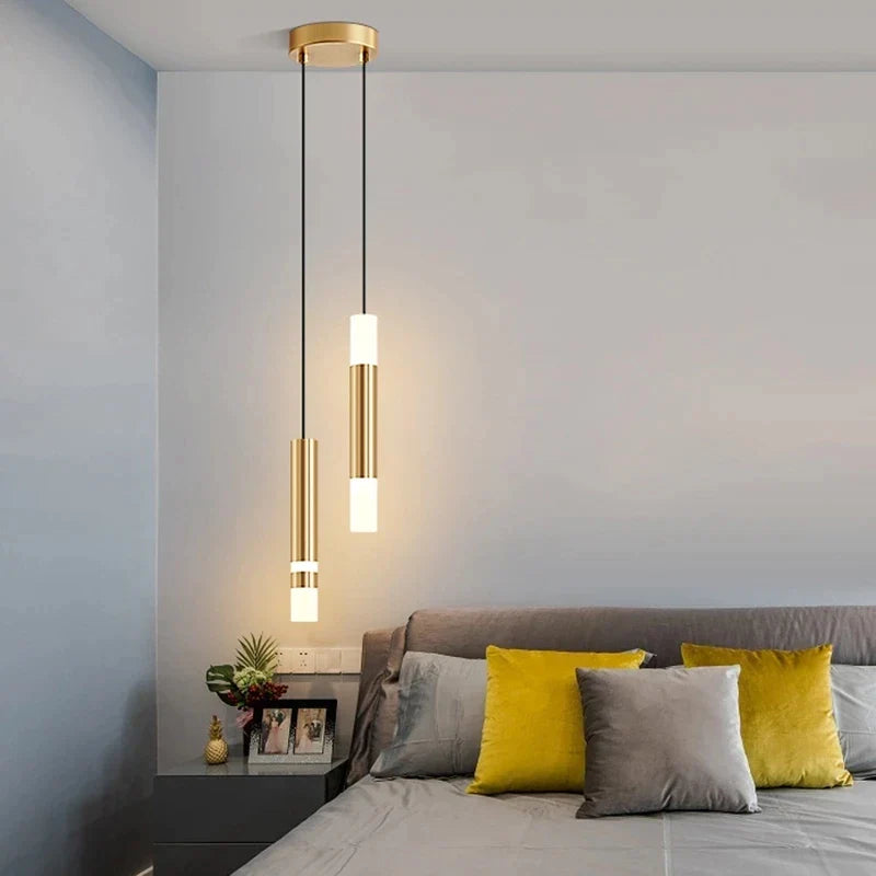 Afralia™ Nordic LED Pendant Lamp Warm White Light for Bedside Living Room Lighting