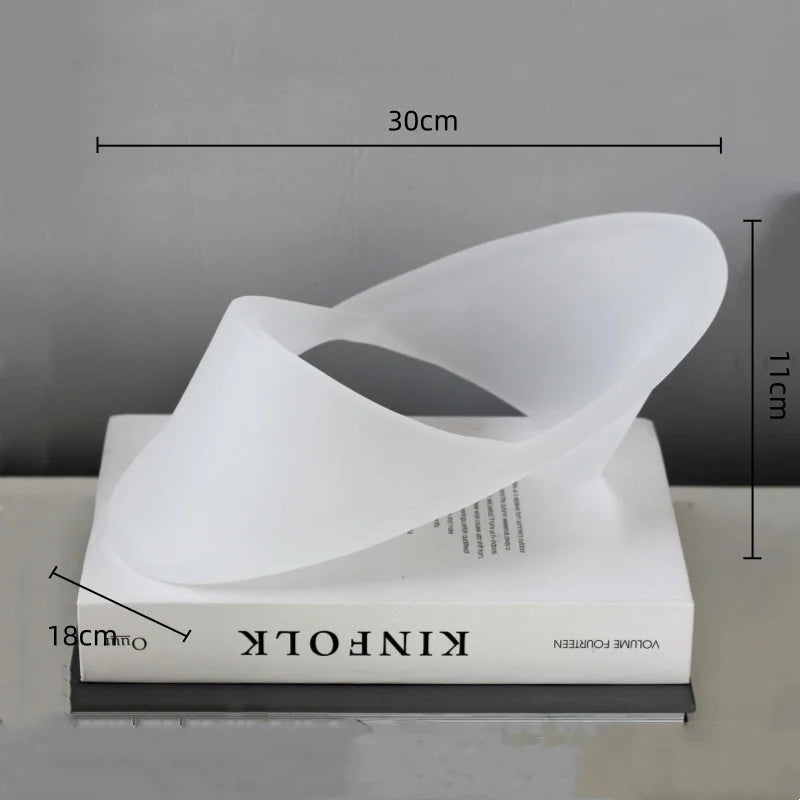 Afralia™ UFO Geometric Acrylic Decorative Item - Abstract Handicrafts Figurine