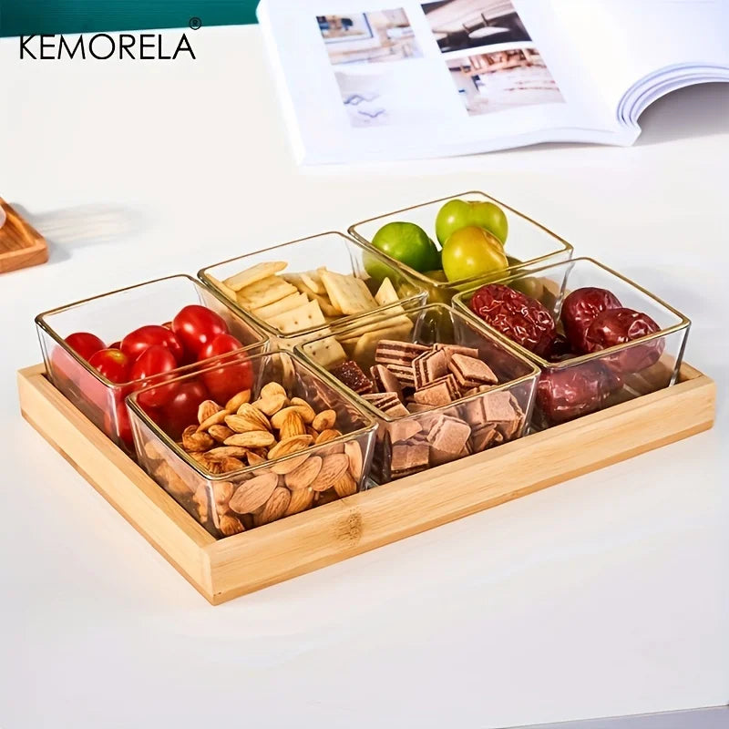 Afralia™ Bamboo Wooden Rectangular Tea Tray | Elegant Tea Cup Stand Tray for Dining