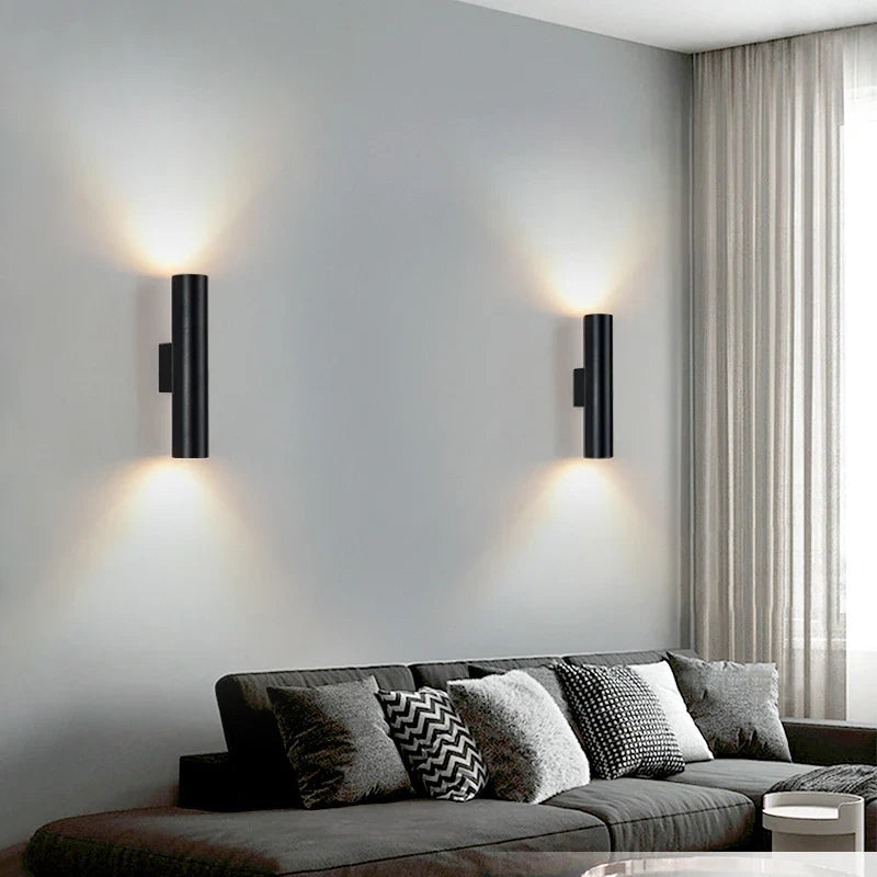 Afralia™ LED Aluminum Wall Lamp for Indoor Lighting Decor in Living Room, Bedroom, Dining & Bedside.