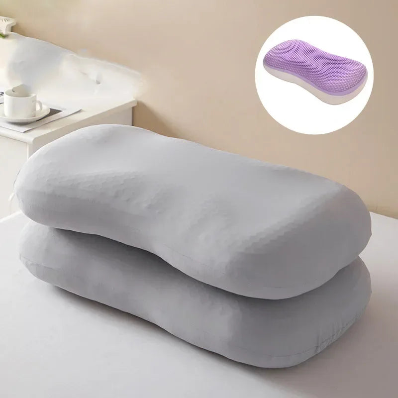 Afralia™ Summer Honeycomb Cooling Pillow with Soft Warm Side & Ice Silk Pillowcase