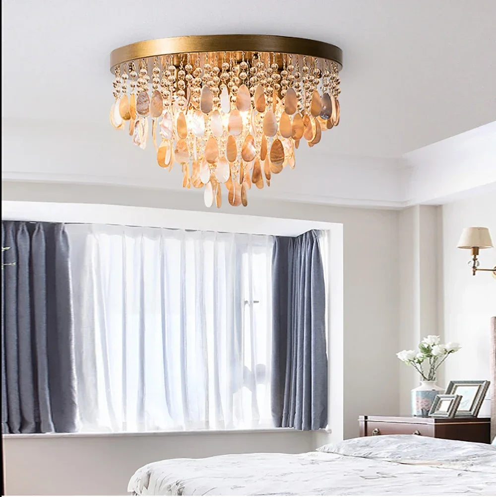 Afralia™ Modern Crystal LED Ceiling Light Chandelier for Living Room Bedroom