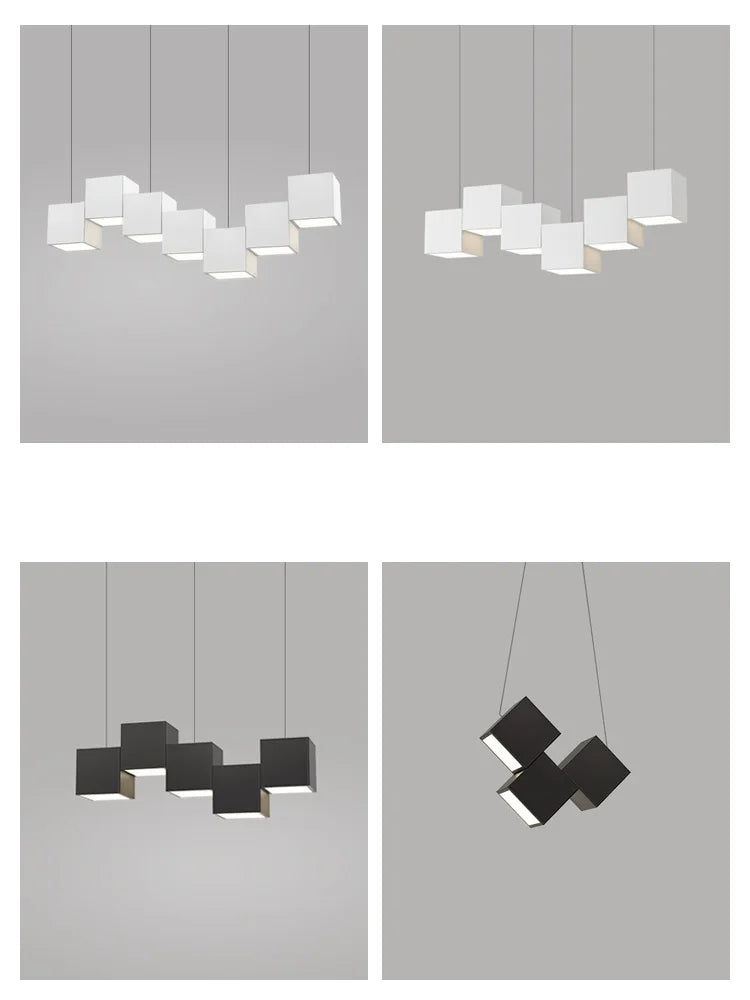 Afralia™ Modern Geometric Pendant Lights for Dining Room and Office