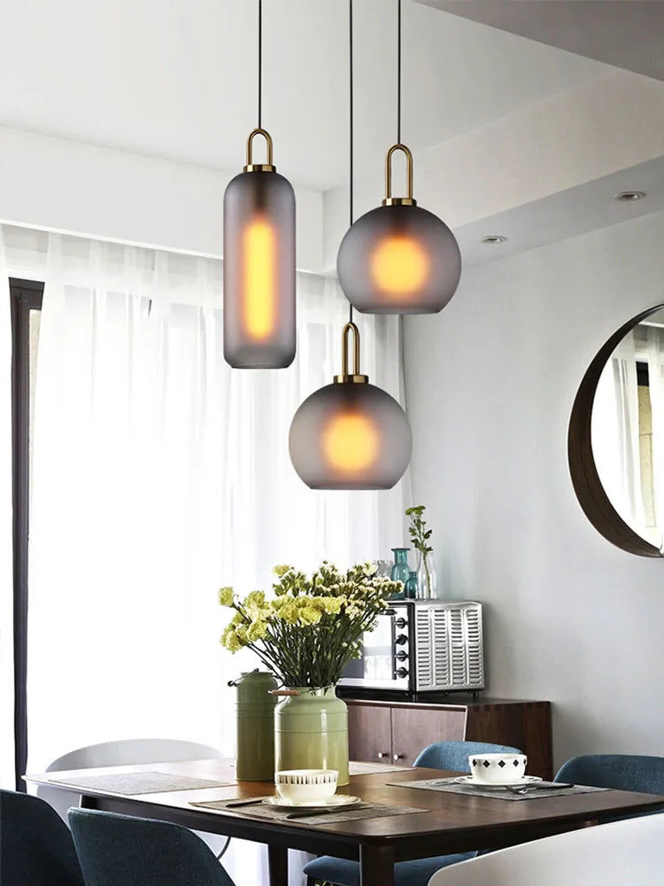 Afralia™ Glass Staircase Chandelier: Luxury LED Large Chandelier for Living & Dining Room