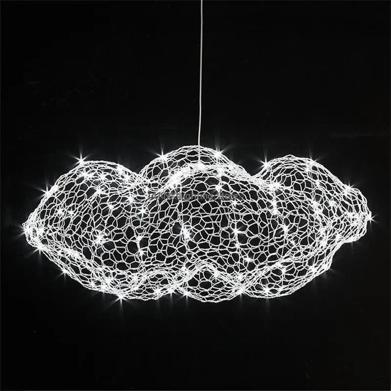 Afralia™ Starry Sky Cloud Ceiling Chandelier: Nordic Iron Art LED Interior Lighting