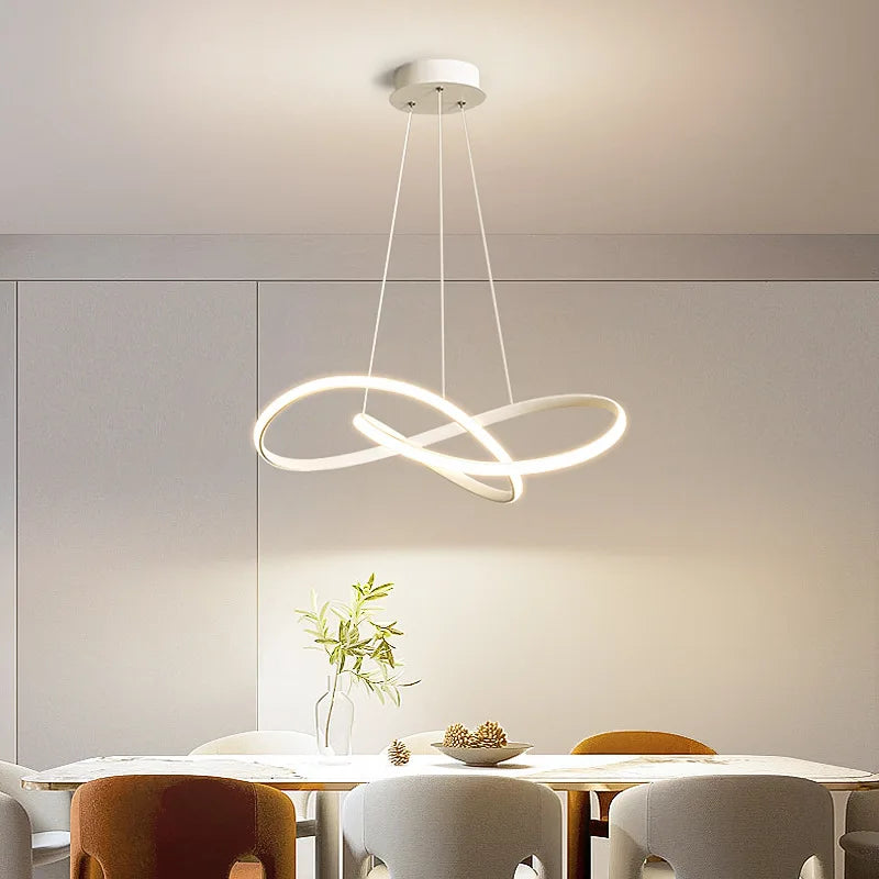 Afralia™ Modern Nordic LED Pendant Chandelier for Restaurant Bar Living Room
