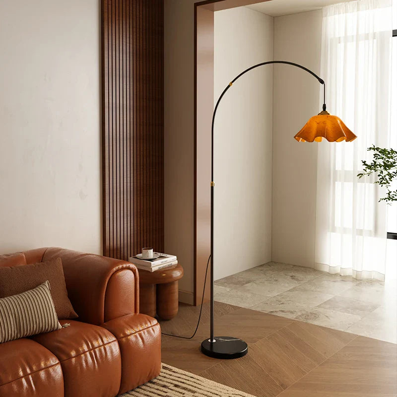 Afralia™ 3-in-1 Living Room Floor Lamp with Storage Shelf