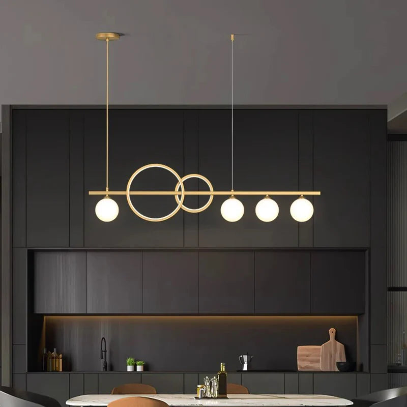 Afralia™ Elegant Chandelier Dining Room Pendant Light Ceiling Fixture for Salon Home Décor