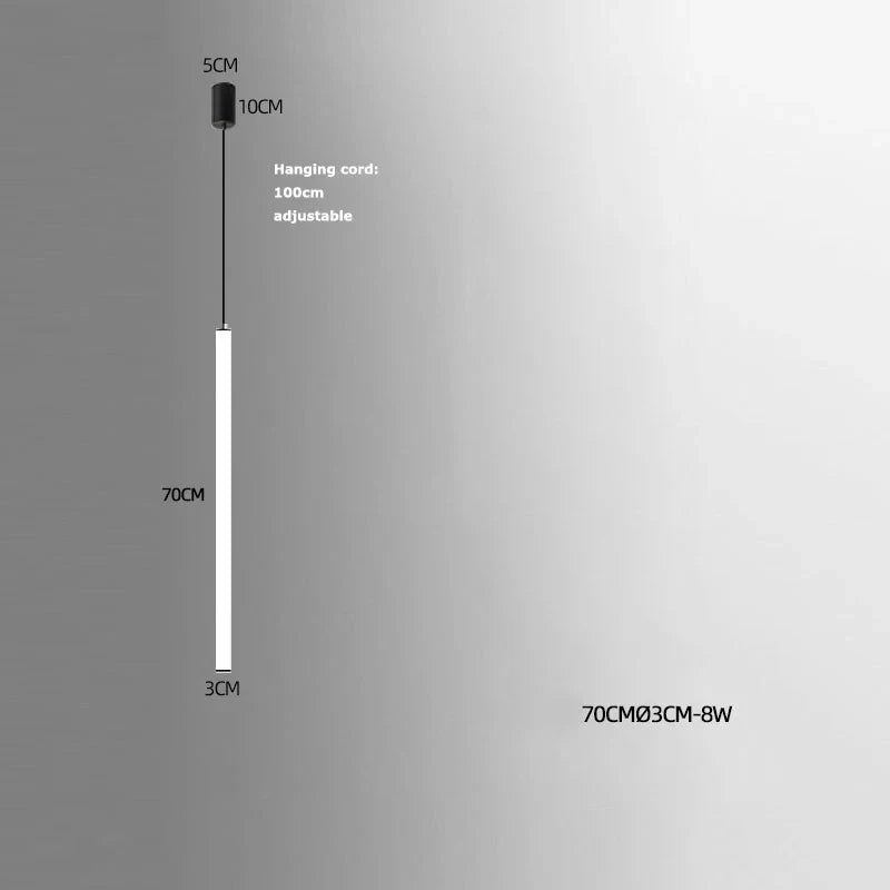 Afralia™ Modern LED Tube Ceiling Chandelier Staircase Lights Lighting Fixtures Home Decor