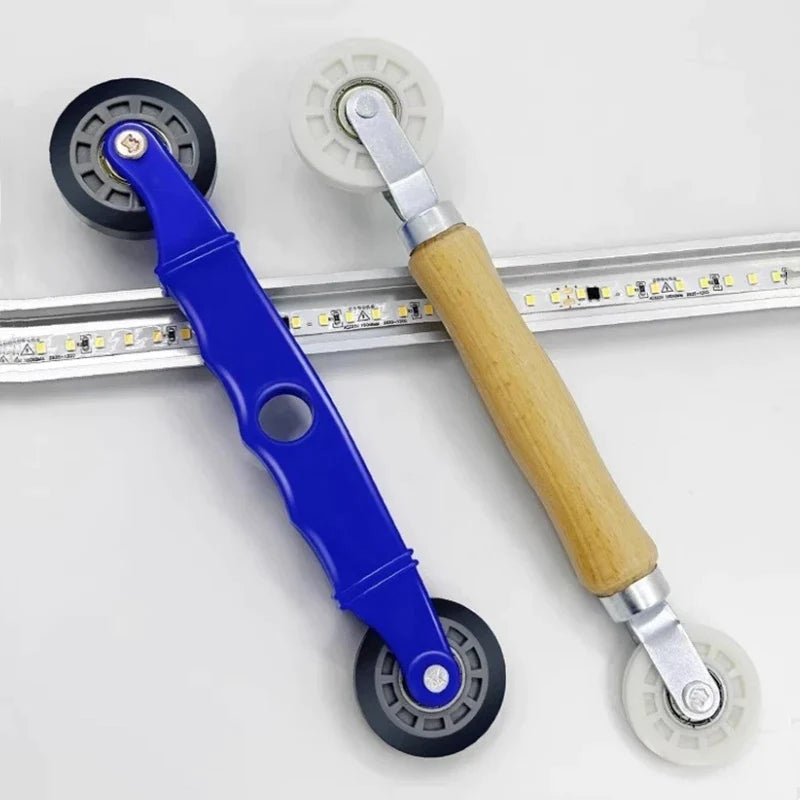 Afralia™ LED Strip Light Installation Tool for Rubber Wheel Handle Roller & Aluminum Profile