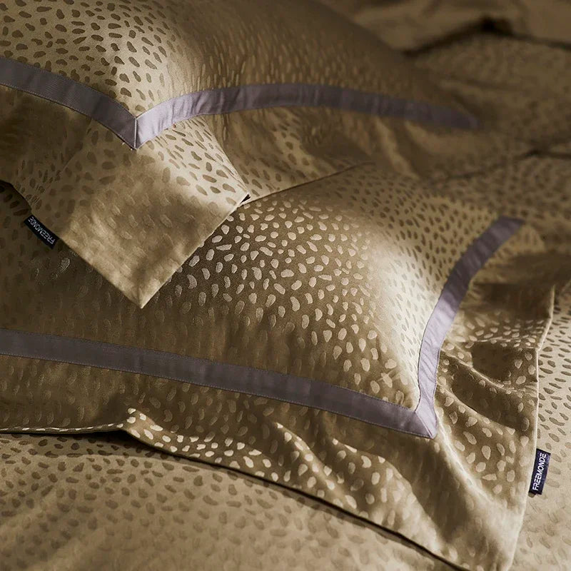 Afralia™ 100s Egyptian Cotton King Queen Bedding Set: Sheet, Pillowcase, Duvet Cover