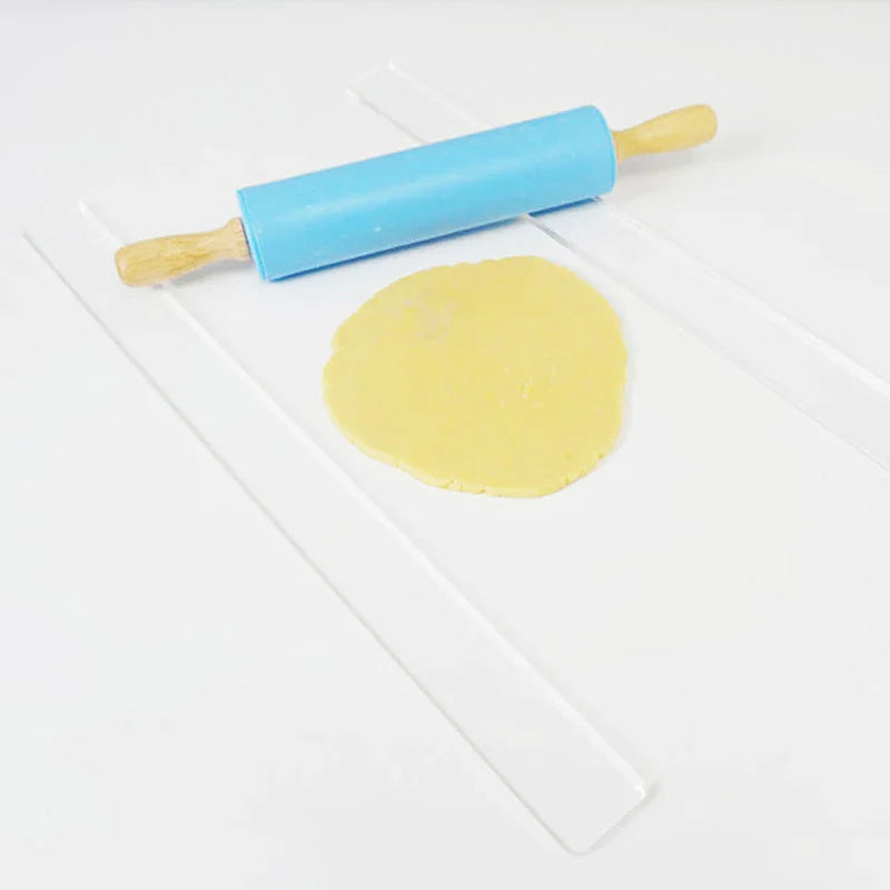 Afralia™ Biscuit Cake Rolling Tool: Pastry & Fondant Thickness Ruler, Cookie Smoother & Balance Ruler