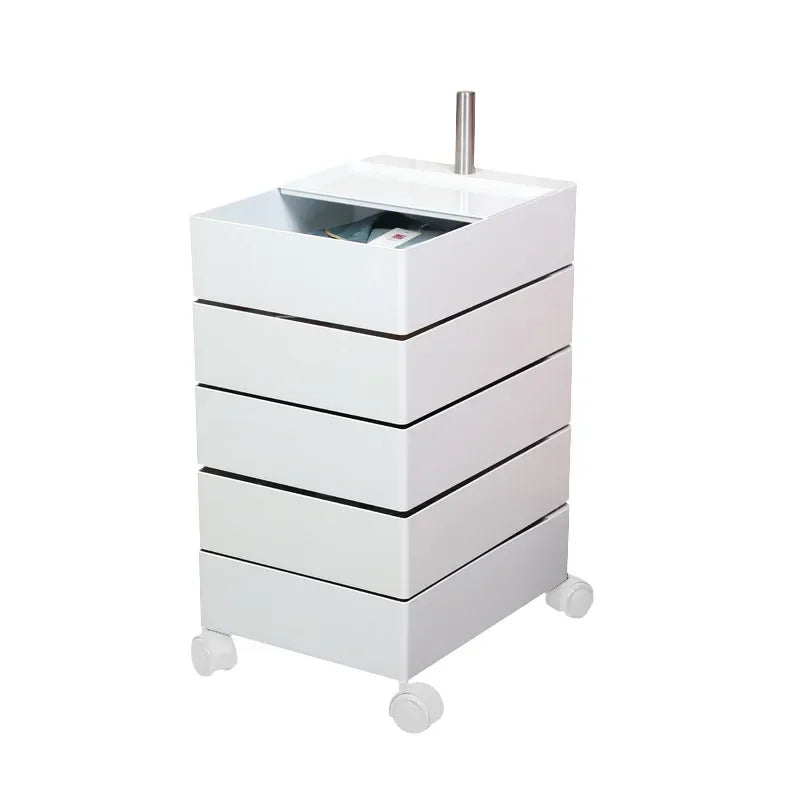 Afralia™ Rotating Side Cabinet Drawer Cosmetics Storage for Bedside, Sofa, or Locker