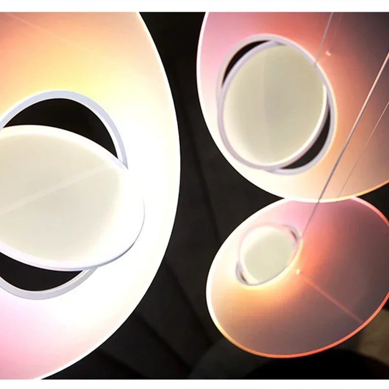 Afralia™ Rotatable LED Chandelier - Modern Satellite Pendant Light for Dining, Events & Decoration