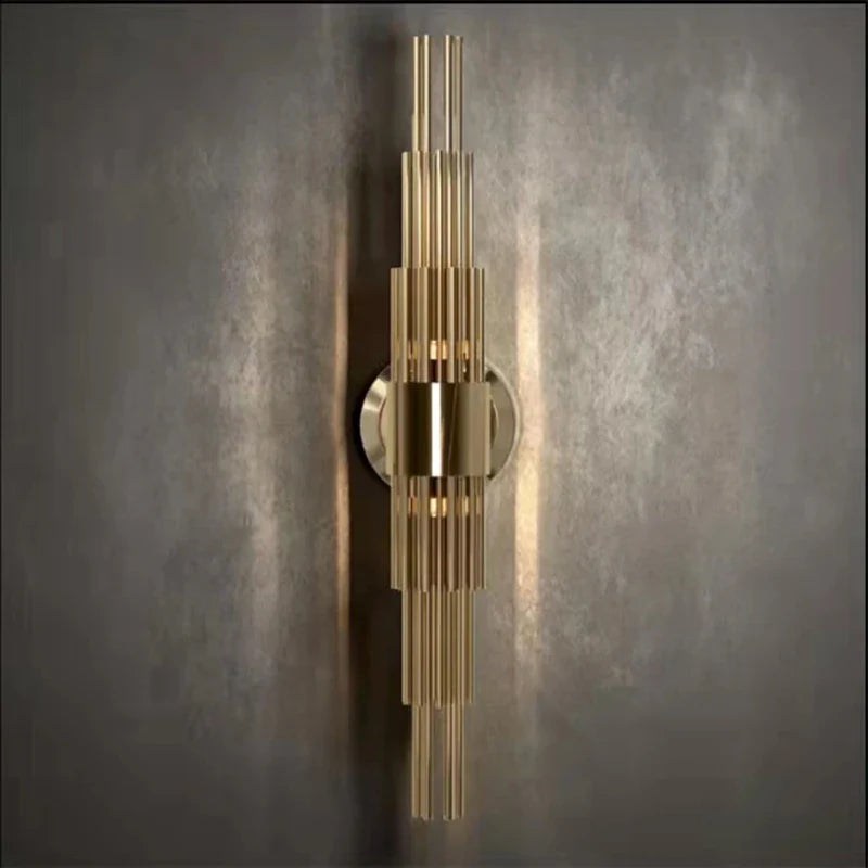 Afralia™ Stainless Steel Glass G9 Wall Lamp for Foyer, Bedroom, Aisle - Indoor Sconces