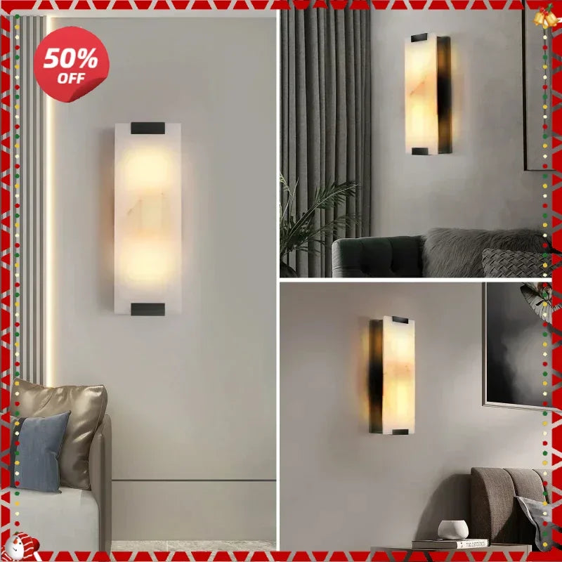Afralia™ Marble Designer Hanging Wall Lamp for Modern Luxury Home Decor