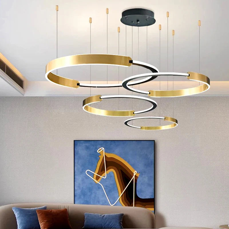 Afralia™ Modern Indoor Pendant Chandeliers for Dining Room and Living Room