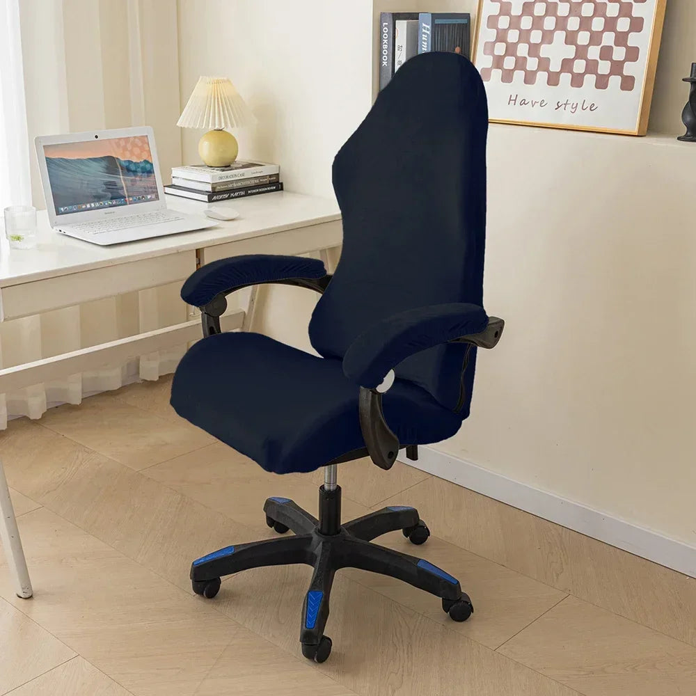 Afralia™ Tickened Velvet Chair Cover | Stretchy Gaming Seat Case for Office & Esports