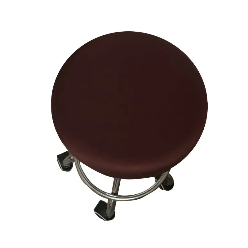 Afralia™ Floral Elastic Round Chair Cover for Home Office Dining Bar Stool.