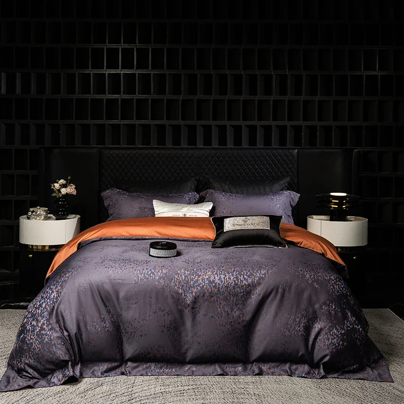 Afralia™ Luxury Jacquard Egyptian Cotton Bedding Set