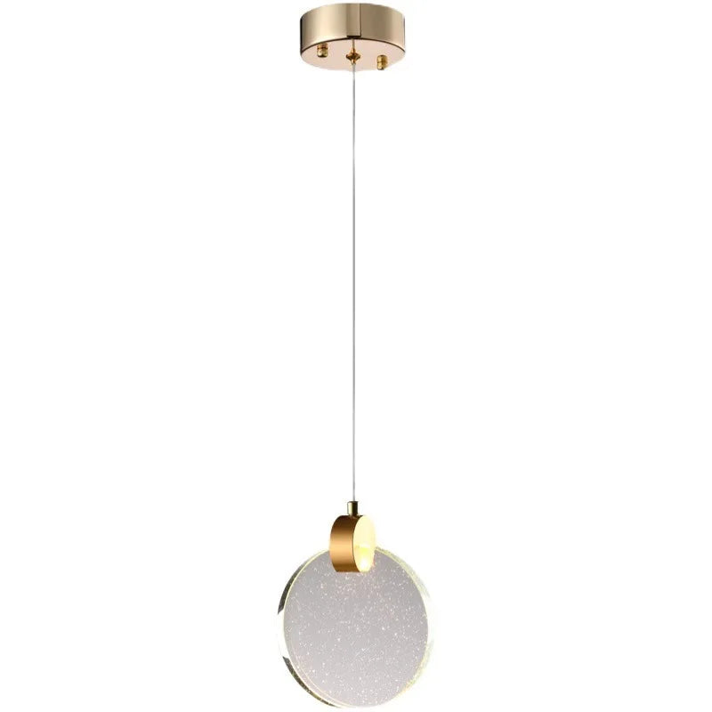Afralia™ Modern Crystal Pendant Light for Bedroom and Living Room Decor