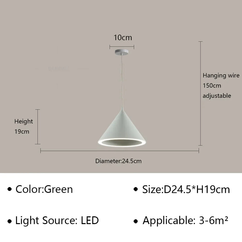 Afralia™ Macaron LED Pendant Light: Modern Chandelier Fixture for Living Dining Bedroom