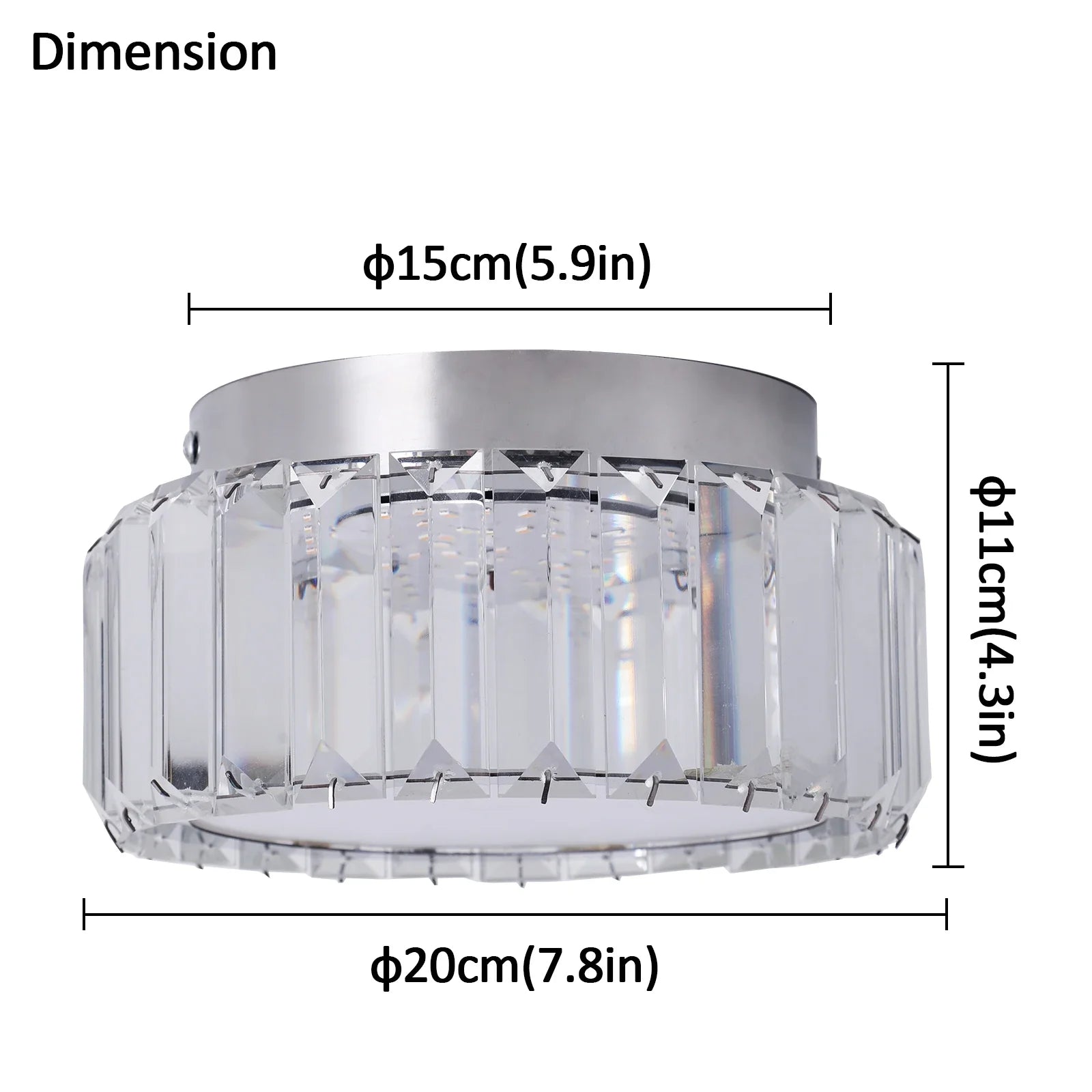 Afralia™ Crystal LED Ceiling Chandelier Light Circle Design Indoor Lighting