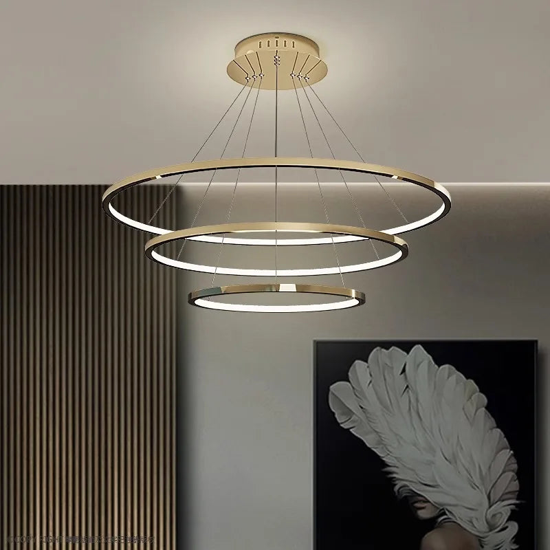Afralia™ LED Chandelier Pendant Ceiling Lamp for Home Living Room Dining Indoor Lighting