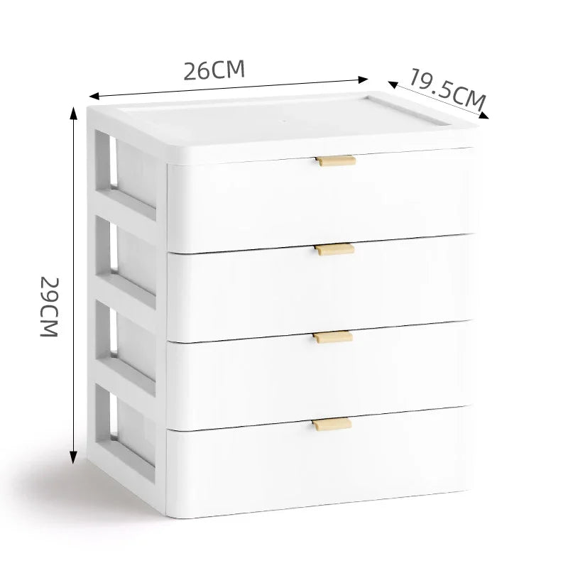 Afralia™ Desktop Organizer Drawer Cosmetic Rack Jewelry Storage Box