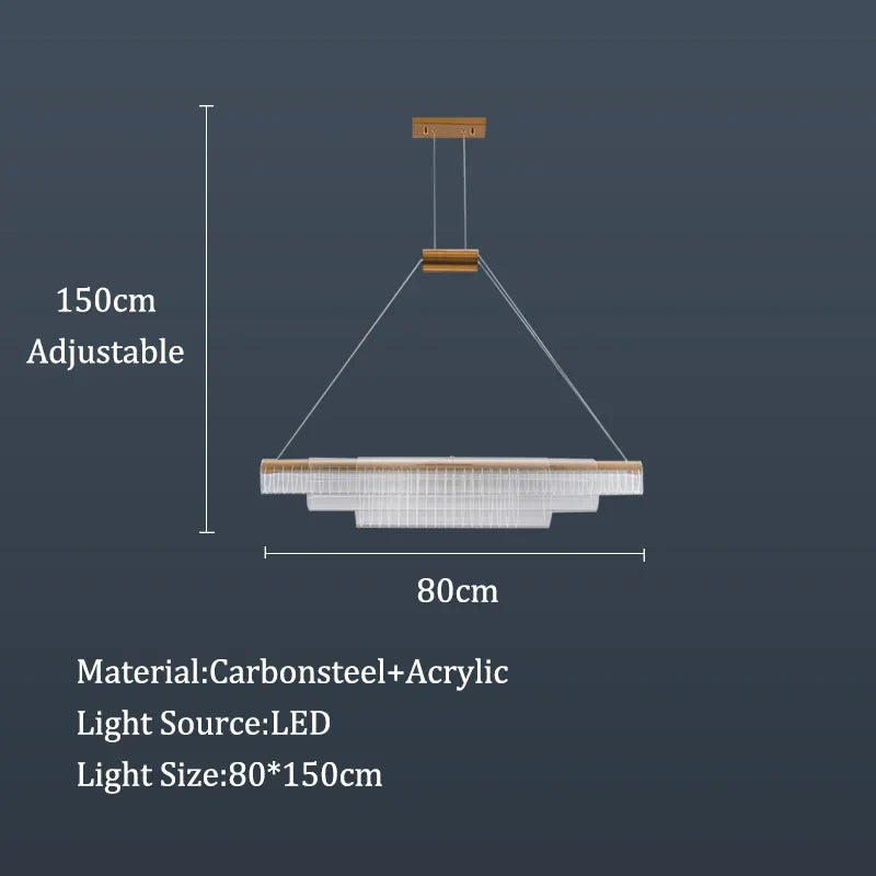 Afralia™ Luxury LED Pendant Ceiling Lamp for Elegant Room Decor