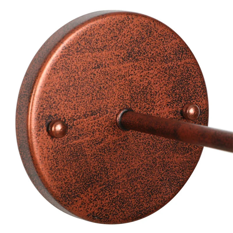 Afralia™ Loft Clear Glass Rustic LED Wall Light - Industrial Style Iron Wall Lamp