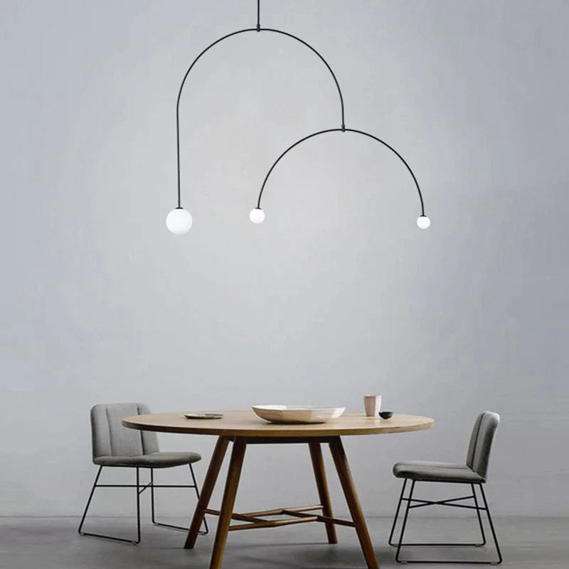 Afralia™ Nordic LED Pendant Lamp Minimalist Home Lighting Chandelier