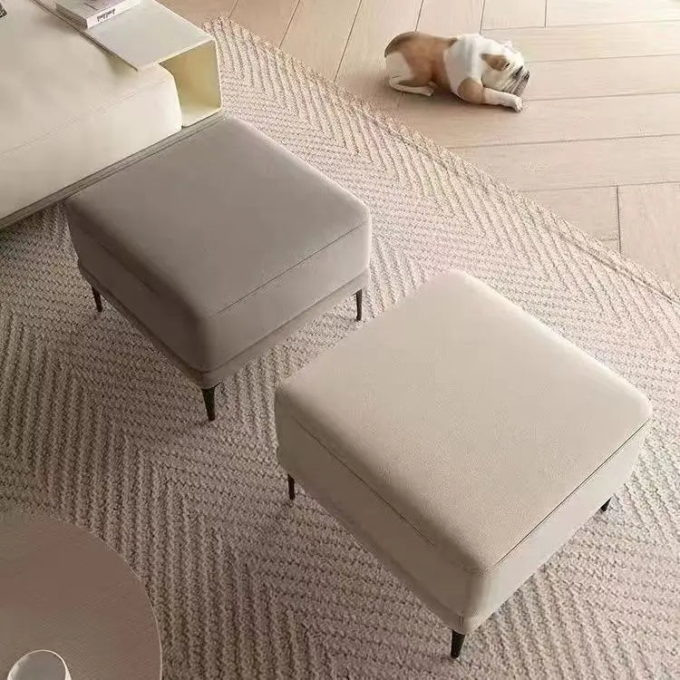 Afralia™ Nordic Square Sofa Stool: Luxury Bed End Stool for Simple Living Room