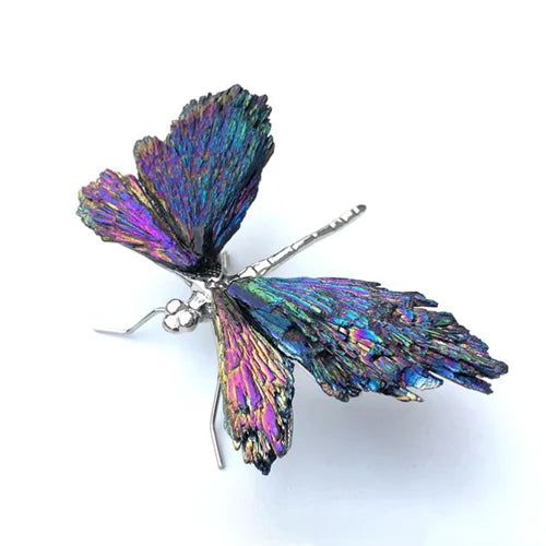 Afralia™ Crystal Dragonfly Handmade Natural Crystal Decorative Figurines