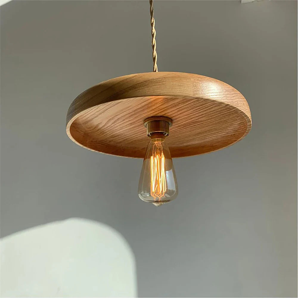 Afralia™ Wood Pendant Lights, Creative Art Hanging Lamps for Restaurant, Bar, Bedside