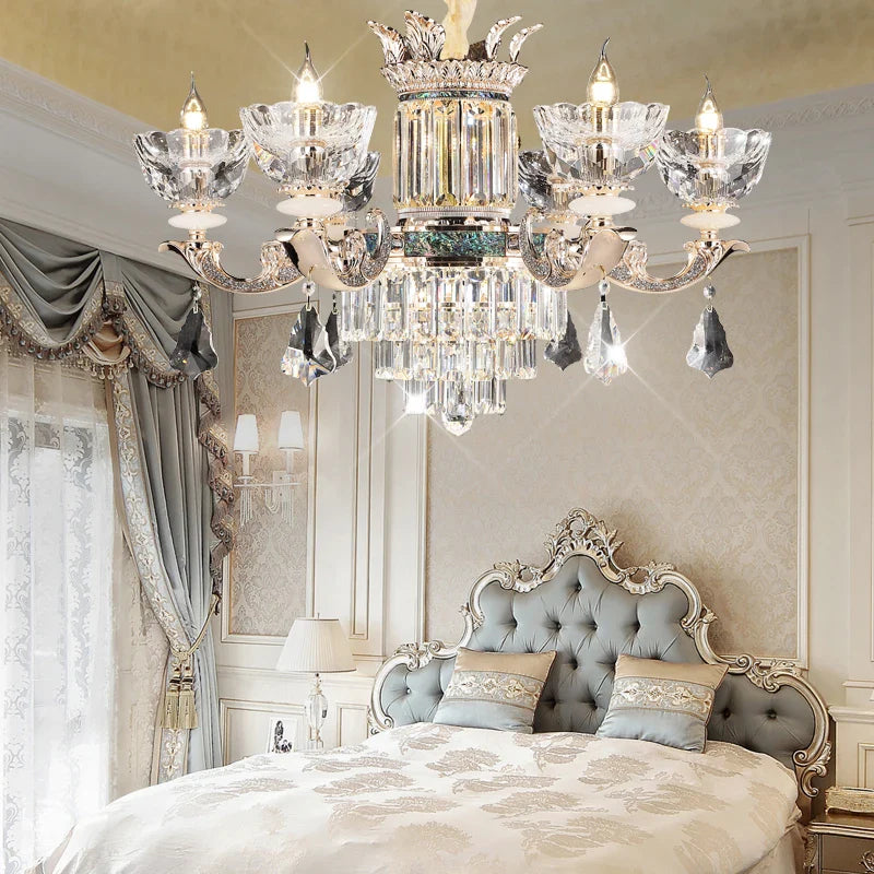 Afralia™ Luxury European Villa Crystal Chandelier for Living Room, Dining, Bedroom