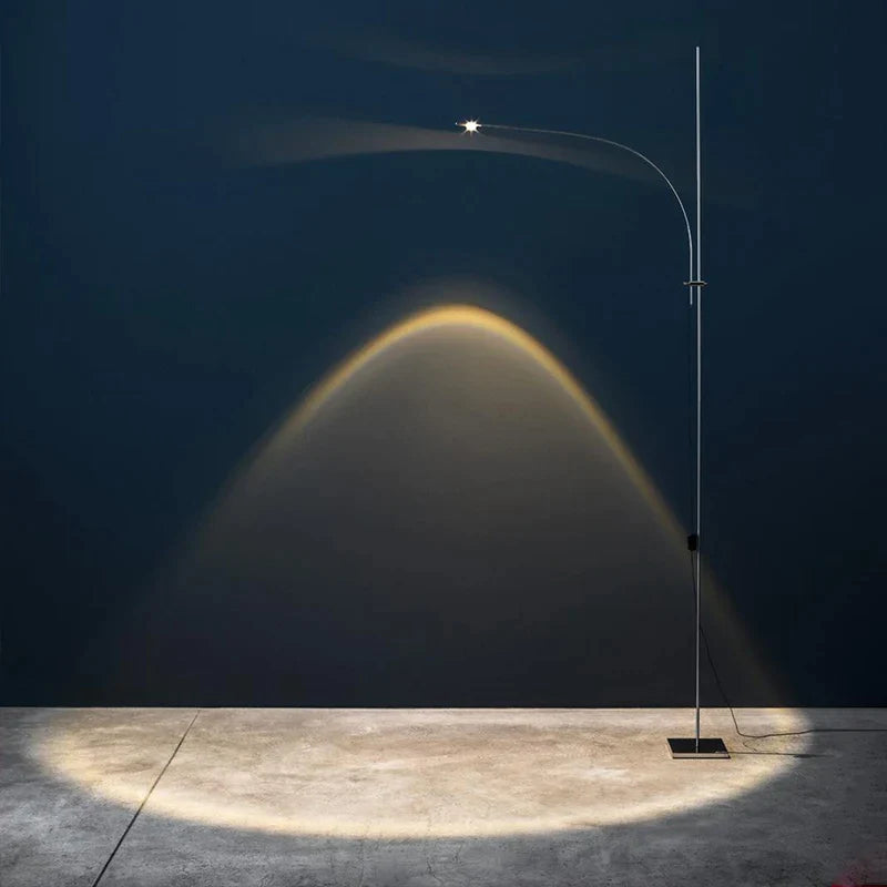 Afralia™ Minimalist Arc Floor Lamp Projection Light for Dining Room and Living Room