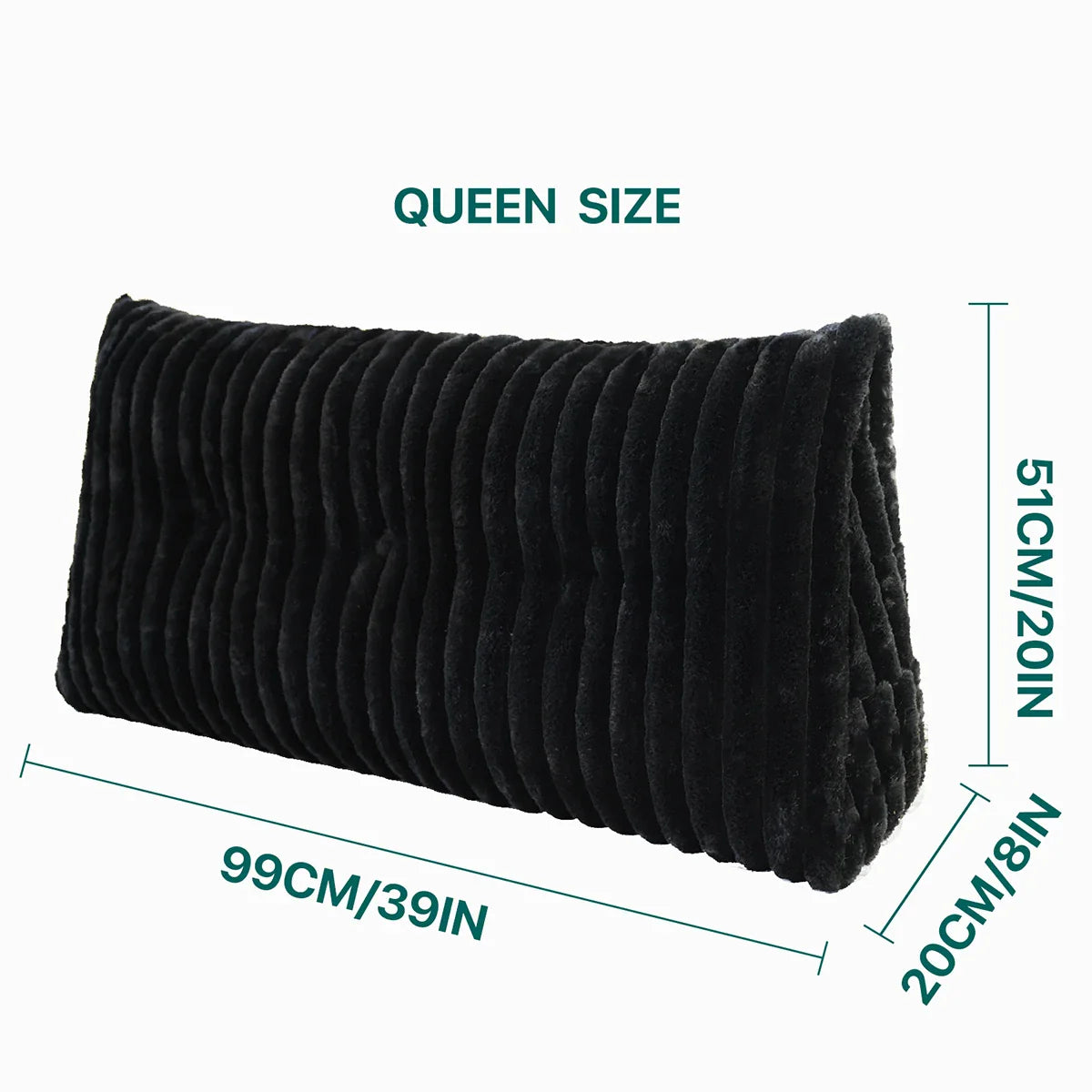 Afralia™ Headboard Wedge Pillow - Triangular Bed Rest Support & Reading Bolster