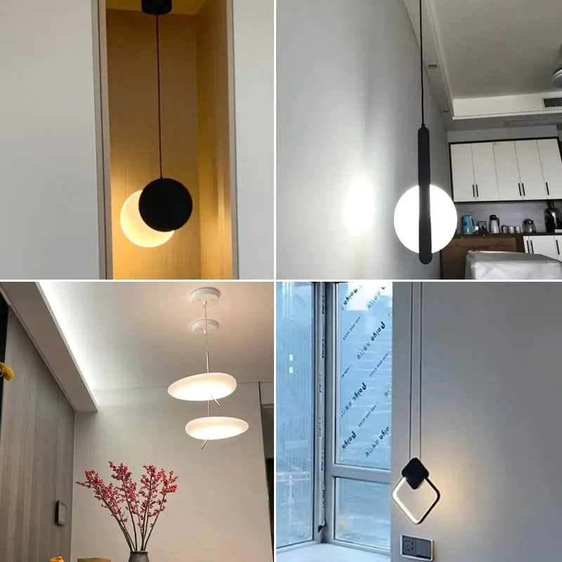 Afralia™ Nordic LED Pendant Light Fixture for Indoor Lighting in Living Room, Kitchen, Dining