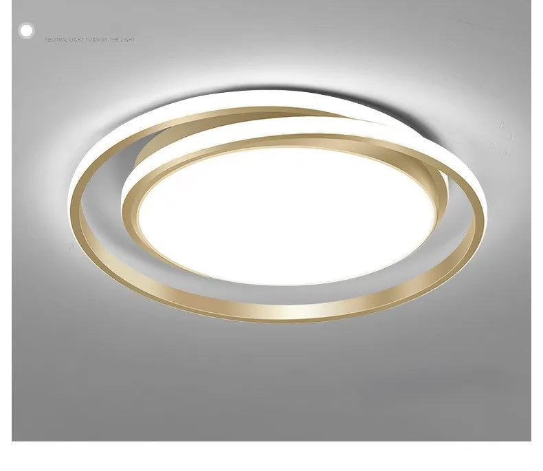 Afralia™ Modern Round Acrylic Chandelier Ceiling Lamp for Stylish Living Room Decor