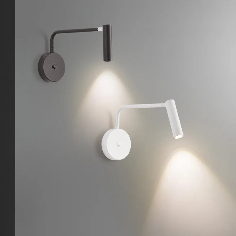 Afralia™ LED Wall Lamp: Nordic Modern Simplicity Sconce with Adjustable Switch.