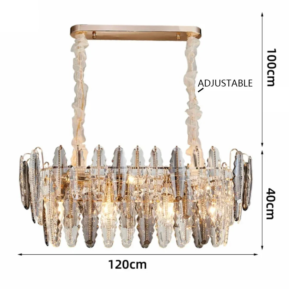 Afralia™ LED Leaf Chandelier: Modern Living Room Decor Lighting for Duplex Rotating Stairs