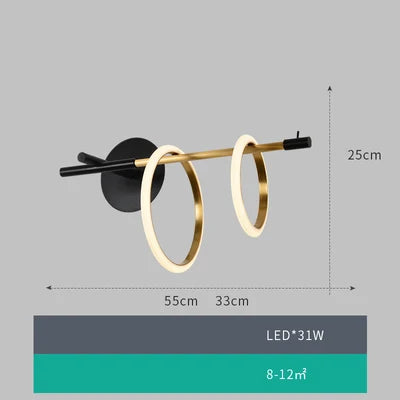 Afralia™ LED Dimmable Art Deco Chandelier Lighting for Dining Room & Foyer