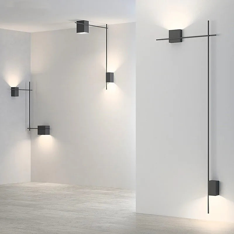 Afralia™ Modern Long Strip Wall Lamp | Elegant Living Room & Hotel Wall Sconce